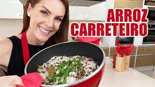 RECEITA DE ARROZ CARRETEIRO  COZINHANDO EM FAMÍLIA