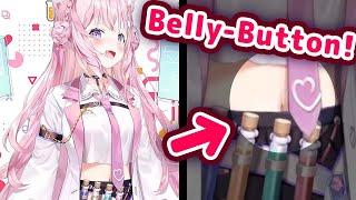 Koyori Shows Watame and Viewers Her Hidden Belly-Button 【ENG SubHololive】