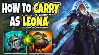 Challenger support shows you how to carry as LEONA  Leona support  14.9 League of Legends