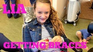 Lia Getting Braces - Super Excited to Get Braces - First Time Getting Braces