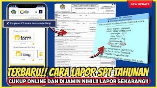 TERBARU Cara Lapor SPT Tahunan pribadi online 2024 • Lapor spt tahunan pribadi online 1770 S