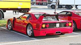 Ferrari F40 with Catless Exhaust LOUD Revs & Backfire Sound