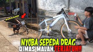 PILOX SEPEDA DRAG SEKALIAN DICOBA JALAN DIMAS MALAH TERJATUH