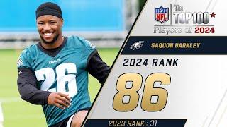 86 Saquon Barkley RB Eagles  Top 100 Players of 2024