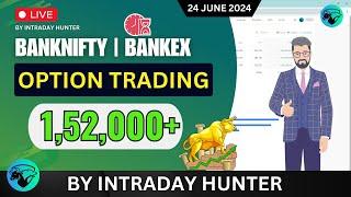 Live Intraday Trade  Bank nifty Option Trading by Intraday Hunter
