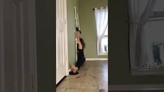 UpavistaKonasana -rope wall by Mitra