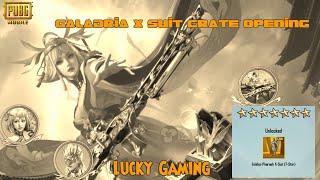 Golden Pharaoh X Suit LEVEL 7 crate opening Galadria X-suit PUBG Mobile Lucky Gaming