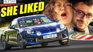 She DID NOT Expect THE SPEED Alpine A110 GT  Nürburgring