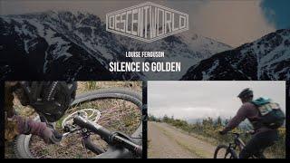 Louise Ferguson Silence is Golden on Fort Williams mtb trails.