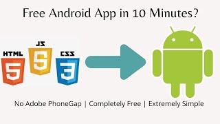 Convert HTML to an Android App No PhoneGap Required Android App for beginners