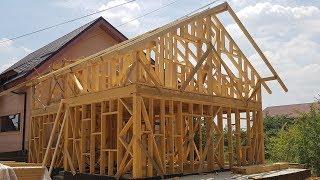 Constructie casa structura din lemn si osb cu fundatie din beton armat