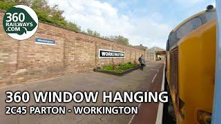 2C45 Parton to Workington by Class 37 in 360º View in 4K