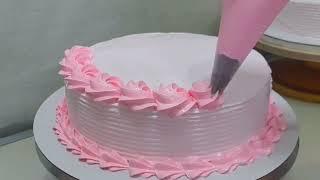 easy cake decoration  easy cake piping  cake design ideas