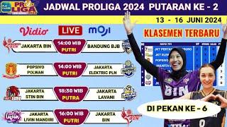 JADWAL MEGAWATI MINGGU INI - JAKARTA BIN vs BANDUNG BJB - Jadwal Proliga 2024 Putaran Ke 2