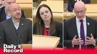 Patrick Harvie asks scathing questions on Kate Forbes part in the Scottish Government