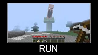 Minecraft wait what meme part 540 Scary Giant Villager