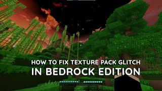 How to fix the MCPE texture pack glitch Crosshair & Sky Fix  Minecraft Bedrock Edition Win10