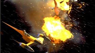 Battle of Naboo Starfighter Scenes 4K HDR - Star Wars The Phantom Menace
