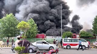 Fire in Kashmir BazarSunday Market Islamabad