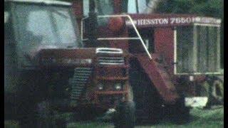 Hesston 7650 x 2  harvesting Silage Zetor Crystal 8011 and Ford 6600 at Sugar Beet in 1981