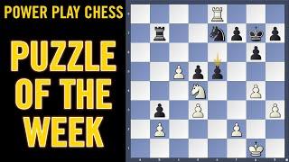 Chess puzzle of the week - White to play  Pert vs Adams  Cambridge Open 2024