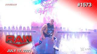 Cody Rhodes huge pop entrance in his hometown of Atlanta WWE Raw July 17 2023