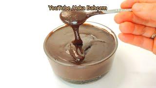 Evde Sadece 2 Dakikada Nutella Yapıyoruz  Kahvaltılık Sürülebilir Çikolata Tarifi 