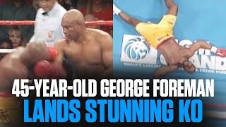 George Foreman Stuns Michael Moorer to Win Heavyweight Title at Age 45  ON THIS DAY FREE FIGHT