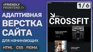 #1 Адаптивная верстка сайта с нуля для начинающих  HTML CSS Figma практика  Анализ макета