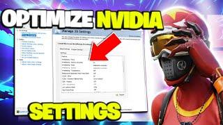 How to Optimize Nvidia Control Panel For GAMING & Performance 2024  FPS BOOST & Fix Lag