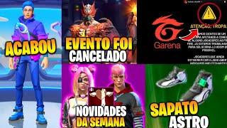 URGENTE SIGMA BATTLE ROYALE EVENTO CANCELADO SAPATO ANGELICAL E GARENA NOVIDADES FREE FIRE