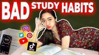 how to BREAK BAD STUDY HABITS that you can’t stop doing + free template