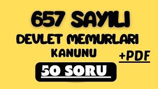 50 SORU İLE FULL 657 TEKRARI#görevdeyükselme