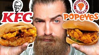 KFC vs. Popeyes Taste Test  FOOD FEUDS