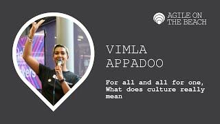 For all and all for one What does culture really mean - Vimla Appadoo