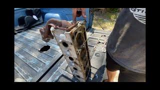 How To Replace the head gasket on a chevy s10 4cyl Red truck pt.2