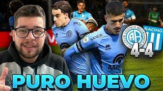Puro HUEVO  Belgrano 4 -4 Racing  PARTIDAZO  Real necesita REFUERZOS  EL RESUMEN