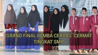 Hamzan Lenek official sedang live GrenFinal cerdas cermat Tingkat Smp Di Ajang lomba Anak islami