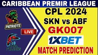 SKN vs ABF Dream11  SKN vs ABF  match  Prediction  SKN vs ABF  Team Prediction  CPL 2024