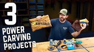 3 Easy Power Carving Projects You Can Sell  Simple Wood Carving