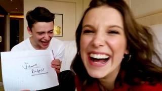 Millie Bobby Brown BFF challenge  STRANGER THINGS