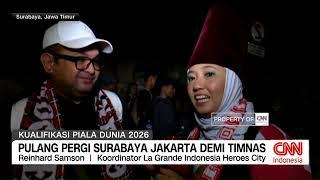 Pulang Pergi Jakarta Surabaya demi Timnas Indonesia