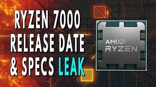 Ryzen 7000 Release Date & Specs LEAK & RTX 4070 MAJOR Performance Upgrade - Benchmark Leaks