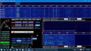 WWCR 6115 Khz shortwave on Soft66RTL SDR receiver