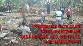 Penggalian Batu Candi di Situs Kolokendang Muntilan Magelang #1