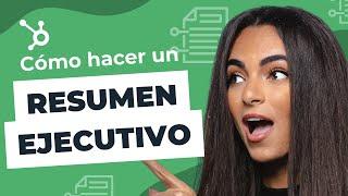 Cómo hacer un RESUMEN EJECUTIVO Plantilla gratis