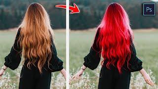 How To Change Hair Color In Photoshop 1 Min