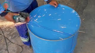 فكرة رائعة ومثيرة من برميل زيت السيارة لن تستغني عنه بعد اليوم = NEW IDEA from a car oil barrel