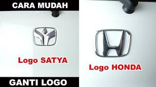 Cara Melepas Logo Satya dan pasang Logo Honda Brio