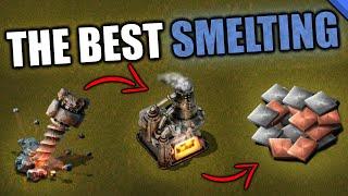 The BEST Smelting and Mining Setup  Ultimate Factorio Tutorial tips and tricks guide